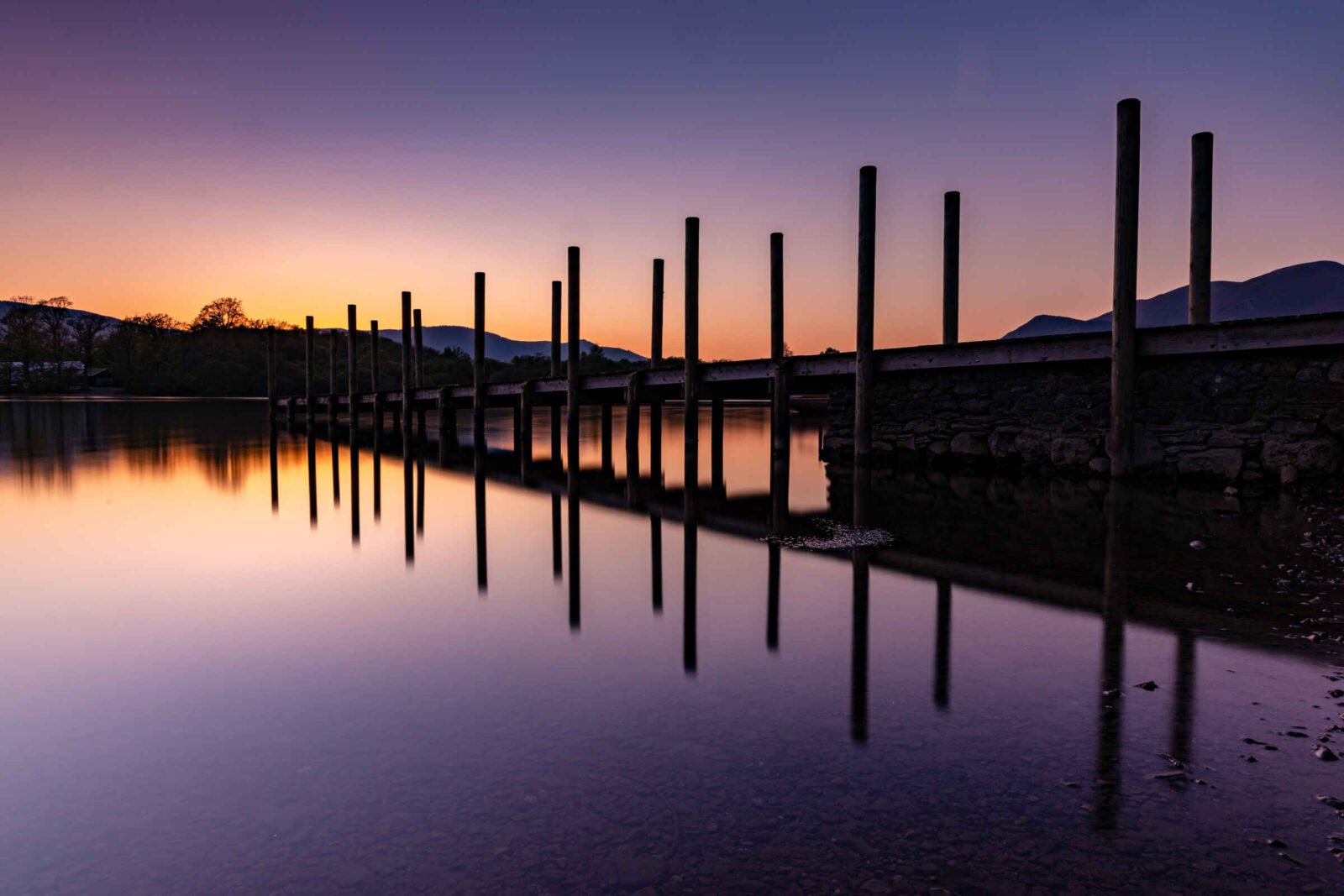 Keswick Jetty Sunset Print | Lake District Landscape Photography