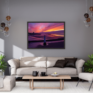 New Brighton Lihgthouse Sunset |  Wirral | Landscape Wall Art Print image 4
