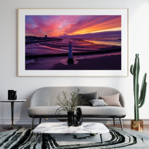 New Brighton Lihgthouse Sunset |  Wirral | Landscape Wall Art Print image 5