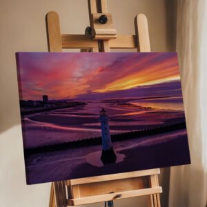 New Brighton Lihgthouse Sunset |  Wirral | Landscape Wall Art Print image 6