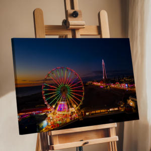 Blackpool Illuminations Big Wheel at Dusk | Cityscape Wall Art image 5