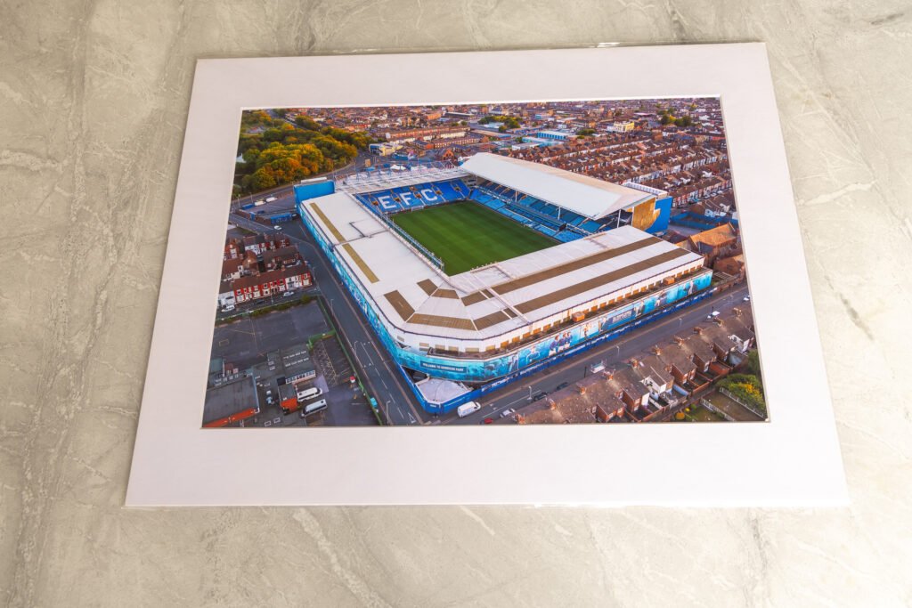 Goodison Park Stadium Liverpool | A3 Mounted  Print | Studio Edition