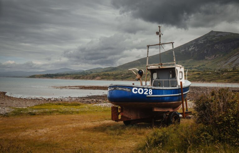 Caernarfon Fishing Boat | North Wales | Coastal Landscape Wall Art Print