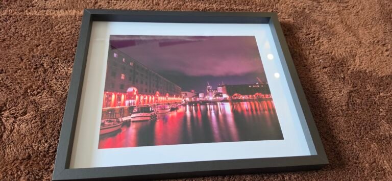 Royal Albert Dock at Night | 10 x 8 Framed Print | Studio Edition