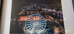 Wheel of Liverpool at Night | A4 Framed Print | Studio Edition image 2
