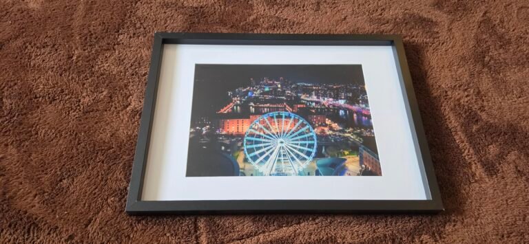 Wheel of Liverpool at Night | A4 Framed Print | Studio Edition