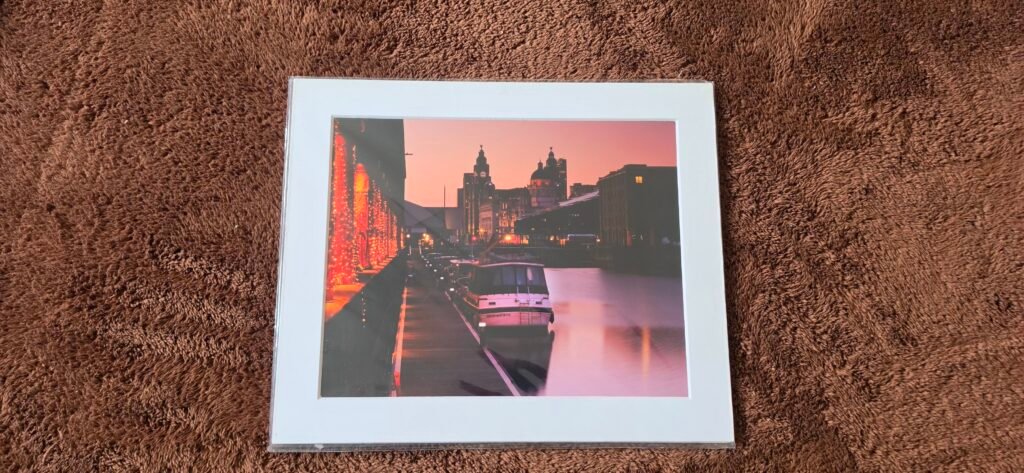 Liverpool Waterfront at Dusk | A4 Mounted Print | Studio Edition