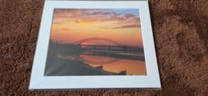 Silver Jubilee Bridge Sunset | A4 Mounted Print | Studio Edition image 1