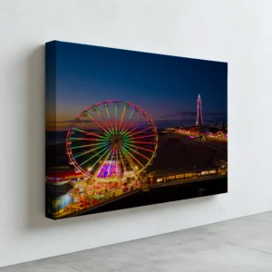 Blackpool Illuminations Big Wheel at Dusk | Cityscape Wall Art image 6