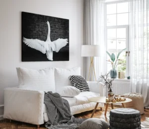 Majestic Swan Wings | Wildlife Nature Wall Art Print image 3