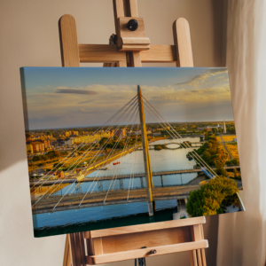 Southport Marine Way Bridge at Golden Hour | Cityscape Wall Art image 6