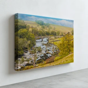 River Valley & Stone Bridge | Yorkshire Dales | Landscape Wall Art image 5