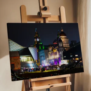 Liverpool Waterfront at Night | Cityscape Wall Art image 8